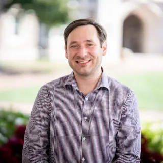 A photo of Chris Rozek taken on Danforth Campus